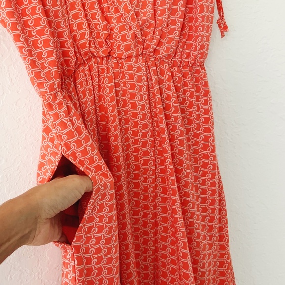 Anthro Maeve Ruched Wrap Shirtdress S - Picture 5 of 11